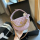Purple Elegant Simplicity Letter Patchwork Chains Bags