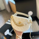 White Elegant Simplicity Letter Patchwork Chains Bags