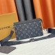 Black Street Daily Letter Patchwork Zipper Bags