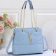 Blue Daily Letter Patchwork Bags