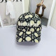 Black Casual Street Letter Patchwork Hat