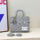 Baby Blue Vintage Elegant Letter Patchwork Bags