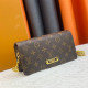 Brown Daily Letter Metal Accessories Decoration Bags