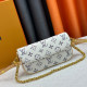 White Daily Letter Zipper Bags