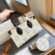 Black Casual Letter Patchwork Contrast Bags