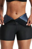 Blue Casual Sportswear Solid Color Patchwork