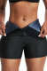 Blue Casual Sportswear Solid Color Patchwork