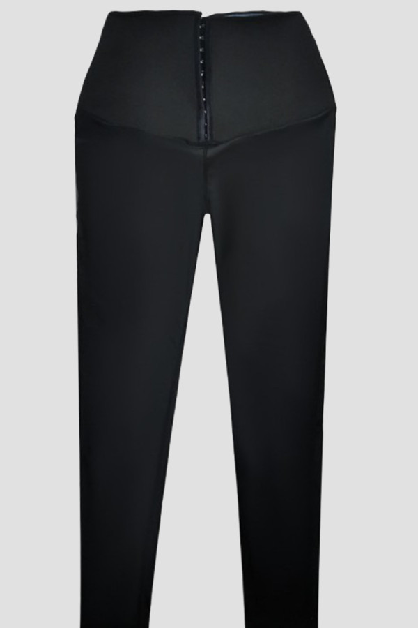 Silver Casual Sportswear Solid Color Patchwork