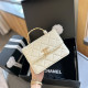 White Casual Daily Solid Color Metal Accessories Trim Chains Bags