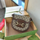 Brown Hazel Casual Street Letter Print Patchwork Bags