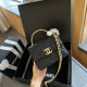 Black Casual Daily Solid Color Metal Accessories Trim Chains Patchwork Bags