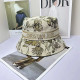 White Casual Street Floral Print Letter Patchwork Hat