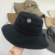 Black Casual Sportswear Letter Print Patchwork Hat