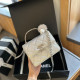 Silver Casual Daily Letter Chains Patchwork Bags