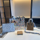Brown Casual Street Letter Print Patchwork Bags