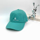 Green Casual Daily Letter Print Patchwork Hat