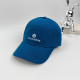 Deep Blue Casual Daily Letter Print Patchwork Hat