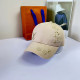 Khaki Casual Street Letter Embroidered Hat