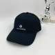 Black Casual Daily Letter Print Patchwork Hat