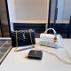 Black Casual Solid Color Metal Accessories Trim Chains Bags