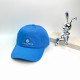 Blue Casual Daily Letter Print Patchwork Hat