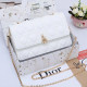 White Street Plaid Chains Zipper Patchwork Bags