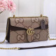 Khaki Street Letter Print Chains Patchwork Bags