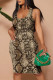 Snake Print Casual Geometric Print Animal Print Flowers Contrast U Neck Printed Dresses