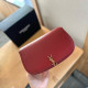 Red Street Daily Solid Color Metal Accessories Trim Patchwork Bags