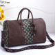 Brown Street Letter Print Zipper Patchwork Bags