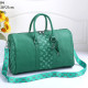 Green Street Letter Print Zipper Patchwork Bags