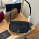 Black Street Daily Solid Color Metal Accessories Trim Patchwork Bags