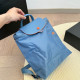Sky Blue Street Daily Solid Color Patchwork Bags