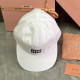 White Casual Daily Letter Print Lace Up Patchwork Hat