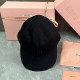 Black Casual Daily Letter Print Lace Up Patchwork Hat