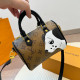 Yellow Brown Casual Street Animal Print Letter Print Zipper Patchwork Bags