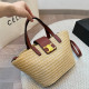 Brown Street Daily Solid Color Metal Accessories Trim Patchwork Bags