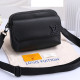 Black Daily Zipper Patchwork Bags