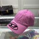 Rose Red Casual Daily Letter Embroidered Patchwork Hat