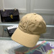 Khaki Casual Daily Letter Print Patchwork Hat