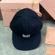 Blue Casual Daily Letter Print Lace Up Patchwork Hat