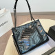 Black Casual Street Solid Color Metal Accessories Trim Patchwork Bags