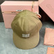 Khaki Casual Daily Letter Print Lace Up Patchwork Hat