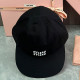 Black White Casual Daily Letter Print Lace Up Patchwork Hat
