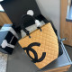 Light Yellow Casual Daily Letter Patchwork Contrast Bags