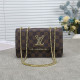 Yellow Brown Street Letter Print Patchwork Bags