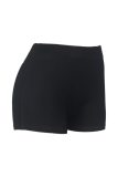 Black Casual Lips Print Letter Print Basic Skinny High Waist Conventional Positioning Print Shorts