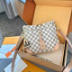 Apricot Casual Daily Plaid Metal Accessories Trim Patchwork Contrast Bags