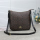 Dark Brown Street Letter Print Zipper Patchwork Bags