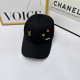 Black Casual Street Letter Metal Accessories Trim Hat